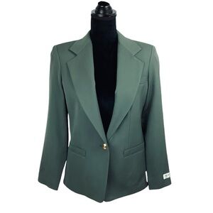 AUSTIN REED WOOL NWT GOLD BUTTONS PREPPY ACADEMIA GREEN BLAZER 4